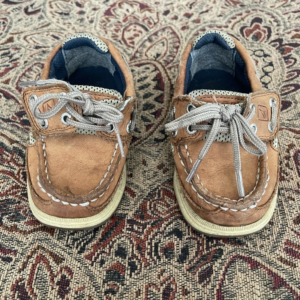 Boys toddler Sperry lanyard boat shoes